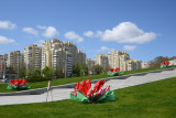 Steps leading up to the Great Patriotic War Museum of Belarus, Minsk