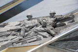 Sculpture of Soviet soldiers in front of the Great Patriotic War Museum