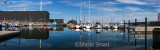 Panorama of boats in Skagen Harbour