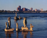 Balanced Rock Art at Sunset