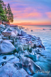 **** 48.2 - Cascade River State Park: Sculpted Rocks Streaked With Rose Quartz, Sunrise