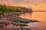 * 43.4 - Split Rock Lighthouse: Autumn Dawn Landscape