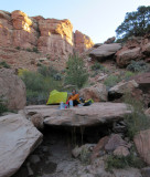 Oct 2017 East Slickhorn canyon where we camped on the flat top of a boulder - Grand Gulch area Southern Utah