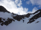 April 18 Ben Damph-heading up a gully onto the east ridge