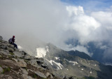 A quick ascent of a peak- AhornSpitze with cloud rolling about