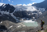 Above the glacier towards Peiljoch
