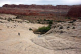 Muley Tanks- hiking the slickrock above