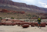 Hamburger rocks are a strange set of eroded red stones sitting on the slickrock