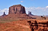 Katherine at John Fords Point in Monument Valley Tribal Park 698  