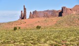 The Totem and Sand Dunes at Monument Valley Tribal Park Arizona-Utah 747