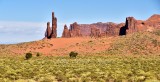 Totem Pole and Sand Spring Monument Valley Navajo Tribal Park 745