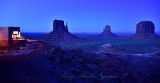 Monument Valley Navajo Nation Tribal Park at Blue Hour 876