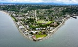 Alki Lighthouse with Alki Beach and Beach Drive in West Seattle Washington 163  