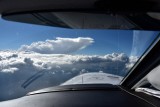 Thunderstorm above 30000 feet, flying at 20000 feet over Idaho. 2
