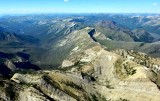 Continental Divide and Chinese Wall over Junction Mountain, near Benchmark Montana 192