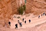 Switchback on trail at Bryce Canyon National Park Utah 280a  