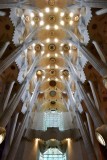 La Sagrada Familia Ceiling  Barcelona Spain 087 