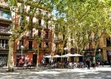 Neighborhood plaza in Barcelona 361  