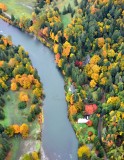 Fall Colors along Snoqualmie River by Fall City 541 