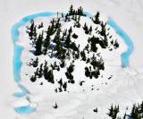 Melting ice on Williams Lake, Bears Breast Mtn, Cascade Mountains 122 
