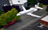 2008 DASSAULT DASSAULT-FALCON 2000 over Georgetown neighborhood Seattle, Washington 041                   