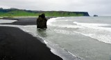 Arnardrangur and Reynisfjara Beach, Blasandi and Reynisdrangar Basalt Sea Stack, near Vik i Myrdal, Iceland 327