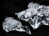 Ice Diamond in the sand,  Starfish of Ice  Breiamerkursandur   Iceland 711 