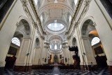 The Nave at St Aubin's Cathedral, Namur, Belgium 001