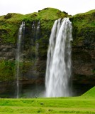 Visitors at Seljalandsfoss waterfalls, Iceland 027