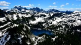 Gold Lake, Big Snow Mtn, Oercoat Peak, Chimney Rock, Lemah Mountain, Cascade Mountains, Washington 442