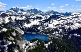 Gold Lake, Big Snow Mtn, Oercoat Peak, Chimney Rock, Lemah Mountain, Cascade Mountains, Washington 445
