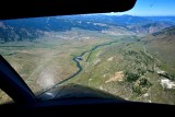High final to Gardiner airport in Paradise Valley, Yellowstone River, Gardiner, Montana 226