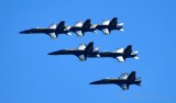 Blue Angels over head Boeing Field, Seattle Washington 482 