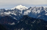 Glacier Peak looms over Wilman Peaks in Cascade Mountains 134 