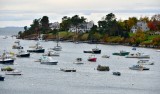 Working lobster boats in Macherel Cove, Bailey Island, Maine 536 