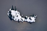 Little Island in Rock Lake at base of Malachite Peak, Cascade Mountains, Washington 094