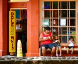 Enjoying ice cream in Lahaina, Maui, Hawaii 046