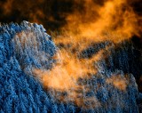 Fiery Sunset on Mount Si, Washington 1288a