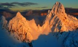 Gunn Peak at sunset in Cascade Mountains, Washington State 582