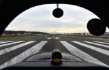 Waiting for departure on runway 14R at Boeing Field KBFI, Seattle, Washington State 038