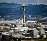 Space Needle, Pacific Science Center, Lake Union, Seattle, Washington State 348