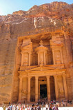 Sandstone mountain  from which Al-Khazneh is carved.  1st Century