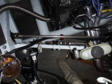 Installing the power steering lines and Heidts balancing valve.
