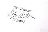 Clydes Signature to Me in My Book Copy