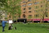 Painting Springtime in Rittenhouse Square