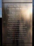 Liberty State Park Views: The Empty Sky: New Jersey September 11th Memorial #3