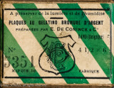 Plaques au Gelatino-Bromuro d'argent 4.5x6 cm