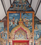 Wat Buppharam Phra Wihan Entrance Painting and Door Lintel (DTHCM1574)