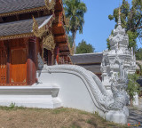 Wat Ram Poeng Phra Ubosot Gallery Makara and Naga Guardian (DTHCM2440)