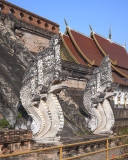 Wat Chedi Luang Phra Chedi Luang Five-headed Makara and Naga Guardians (DTHCM0052)